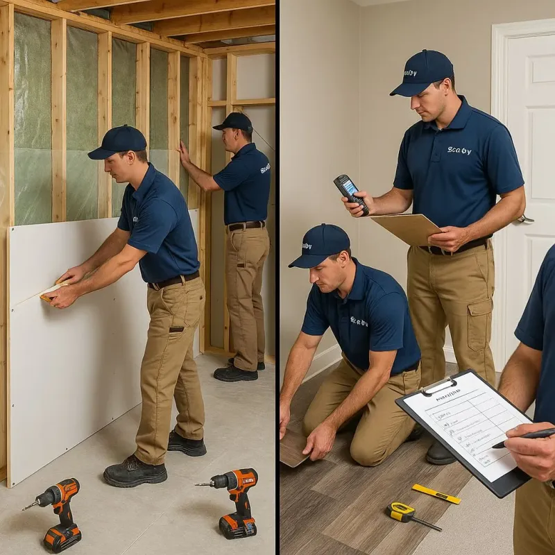 Repairs and Reconstruction process in Lisbon, CT